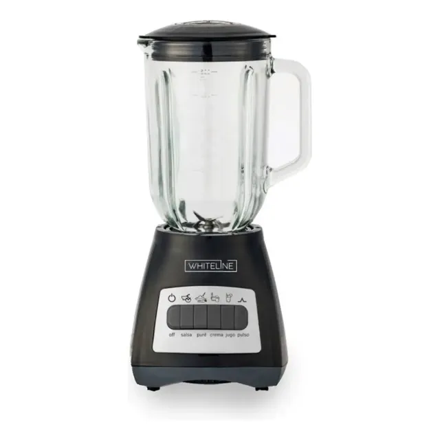 Licuadora Whiteline Vaso Vidriro 1.5 L 400 W Color Negro