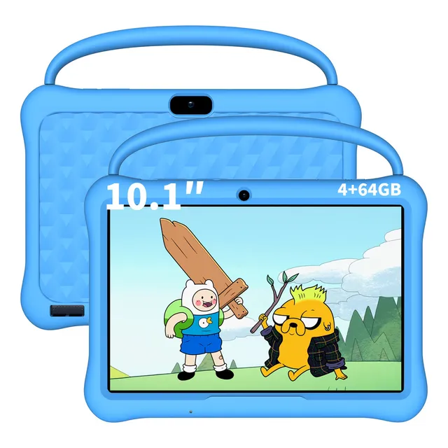 Tablet Para Niños Pritom 10 Pulgadas 64gb+4gb Rom Tableta Android 13 ,wifi,6000mah,Con Funda Color Azul