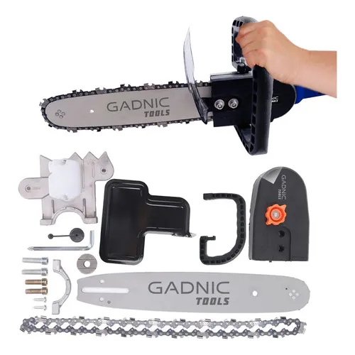 Kit de Adaptación de Motosierra Sierra Espada Para Amoladora Gadnic Color Negro