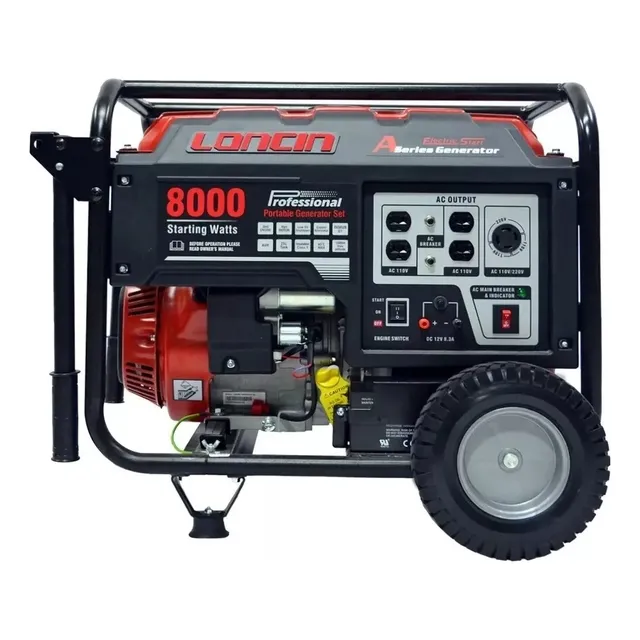 Planta Generador Loncin Lc-6500as 6.5 Kva 110/220v Gasolina.