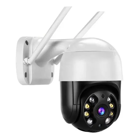 Camara Ip Wifi Vigilancia Zinker 4mp Ultra Hd Ptz Icsee Ovnif Rj45 Color Blanco/Negro