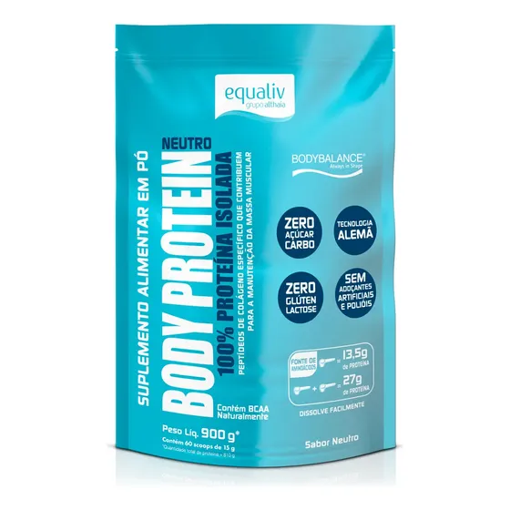 Body Protein Neutro 900g Refil - Equaliv