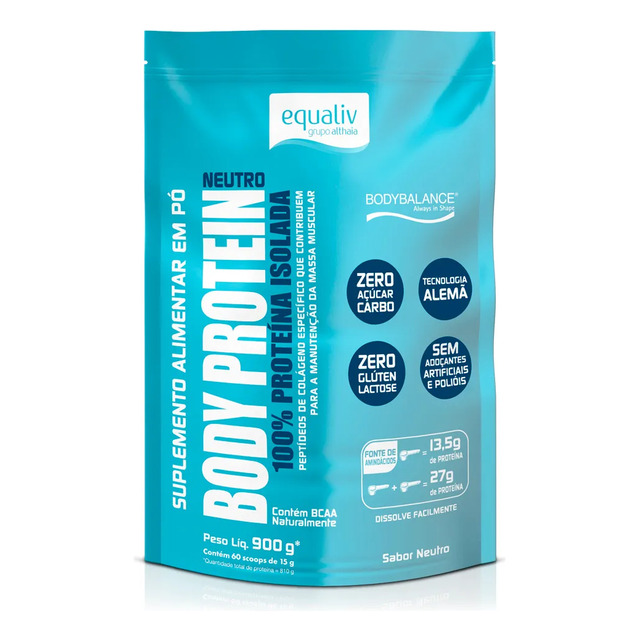 Body Protein Neutro 900g Refil - Equaliv Body Protein Neutro 900g Refil - Equaliv