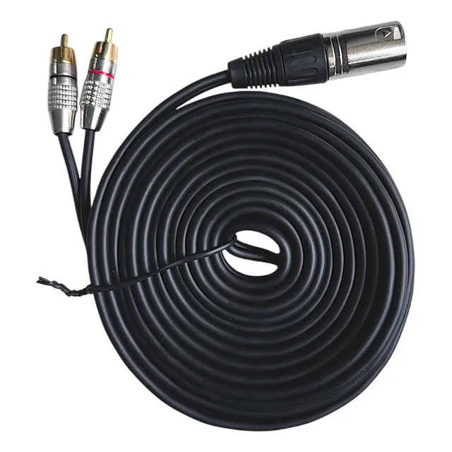 Cable Audio 2 Rca Macho 1 Xlr Macho 6 Metros Monoaural