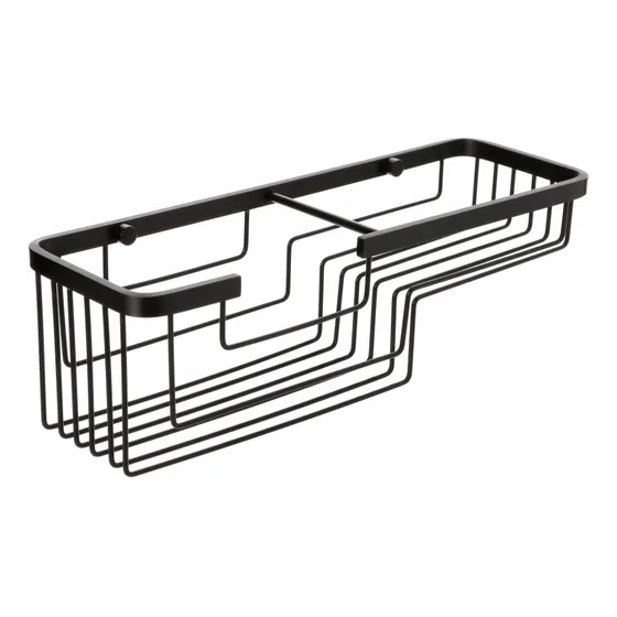Ta Cestillo Rectang. Aluminium Black
