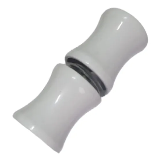 Puxador Duplo Cromado Box Janela Porta Vidro Blindex