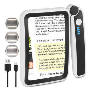 Lupa Recargable De 6x Para Lectura, Con 10 Luces Led Lupa Recargable De 6x Para Lectura, Con 10 Luces Led