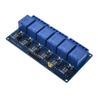 Módulo Rele Relé 5v 6 Canais Para Arduino Pic Raspberry Pi Módulo Rele Relé 5v 6 Canais Para Arduino Pic Raspberry Pi