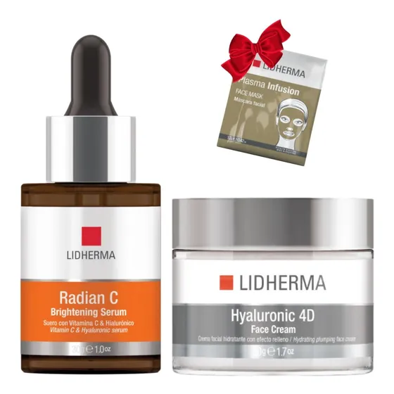Kit X2 Hyaluronic 4d Face Cream Y Radian C Serum Lidherma