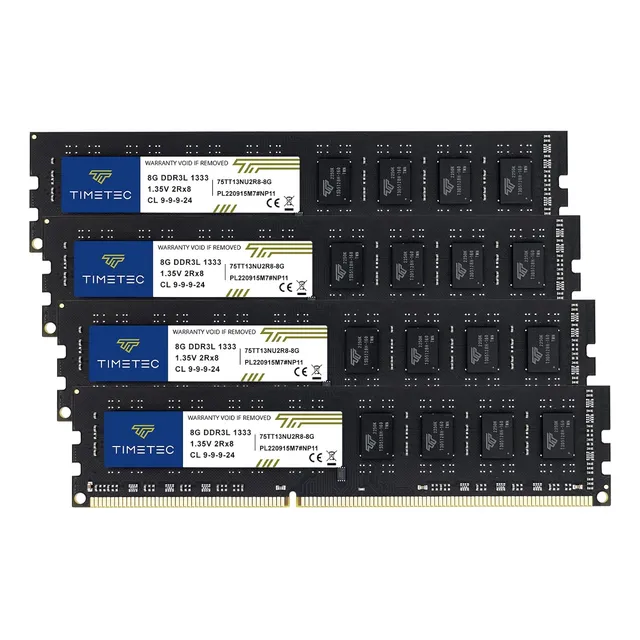 Kit Timetec De 32 Gb (4 X 8 Gb) Ddr3 1333 Mhz Pc3-10600 U...