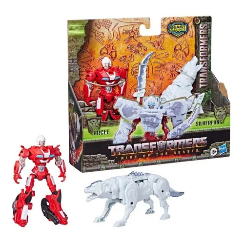 Boneco de ação Transformers Combiners Arcee & Silverfang