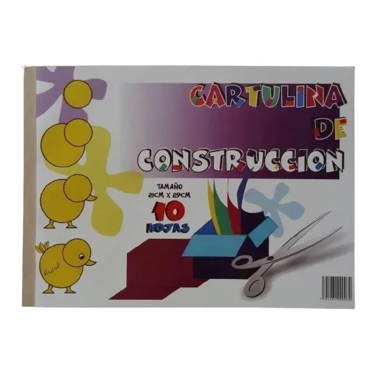 Block De Cartulina De Construcción De 10 Hojas
