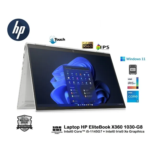 Hp Elitebook 1030-g8 Core I5-1145g7 16gb 256gb 13.3touch W11