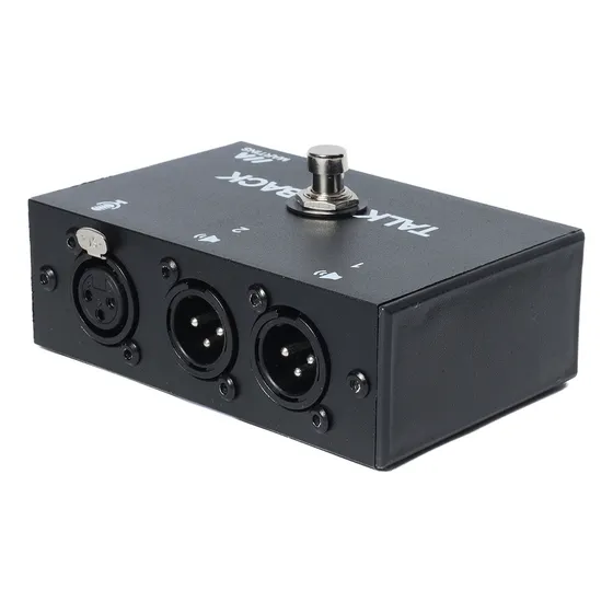 Pedal Talkback Sem Trava Mic Off Talk Back In-ear Pedais TB Martins. Direção Musical cor Preto - SEM TRAVA
