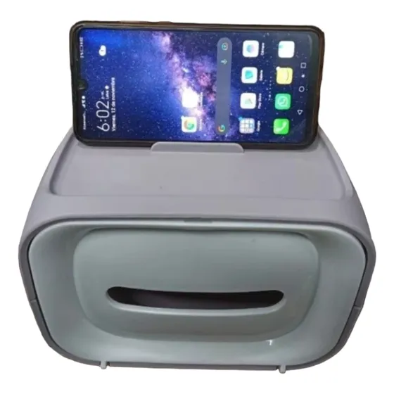 Servilletero Con Porta Esferos Y Porta Celular Retro Tv