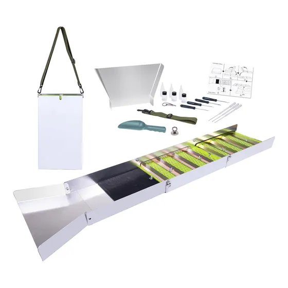 Kit Completo De Mineria Cacerola De Oro Draga Cajon Batea