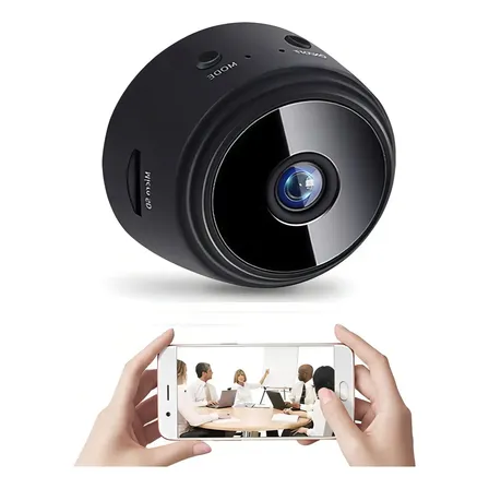 Mini Camera Espia A9 Wifi Com Sensor E Visao Noturna