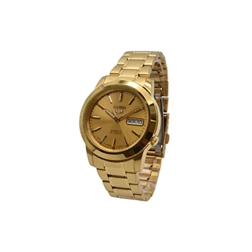 Snke56j1 Seiko 5 Automatic Mens Gold Japan Business Qjlsh