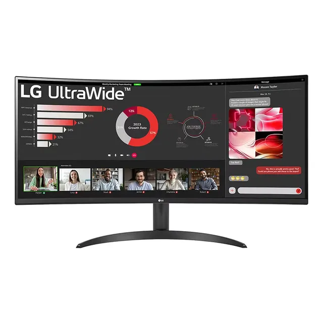 Monitor Ultra Wide LG 34wr50qc-b.awh Color Negro