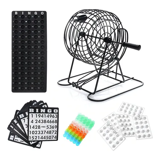 Jogo De Bingo Completo Metal Javick