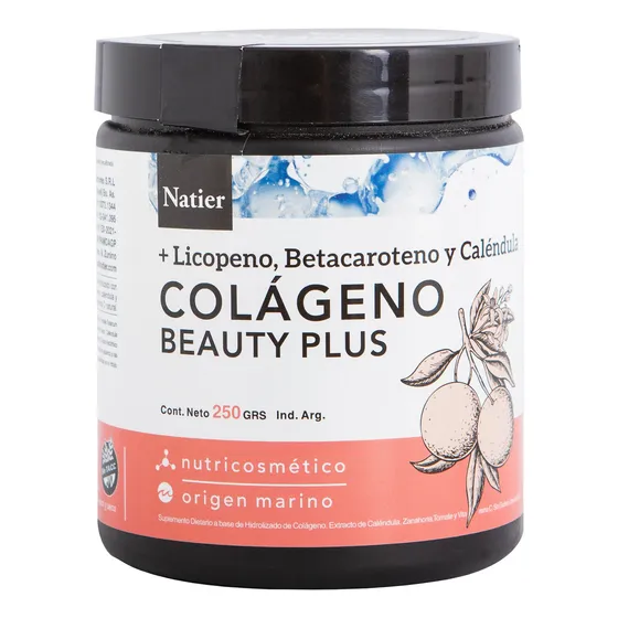 Natier Colágeno Beauty Plus Suplemento Vegano X 250gr 3c