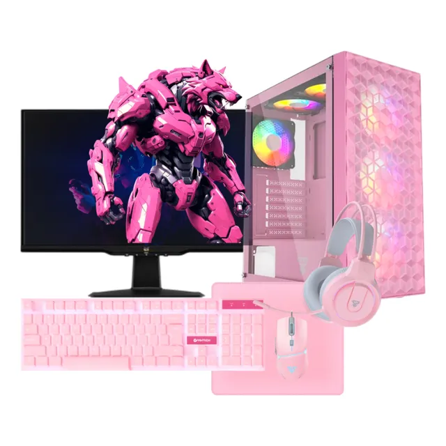 Pc Gamer Rose Ryzen 7 5700g Amd 16gb 240 Gb Ssd Monitor 75hz