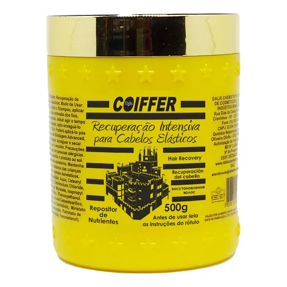 Máscara Recuperação Intensiva Cabelos Elásticos Coiffer 500g