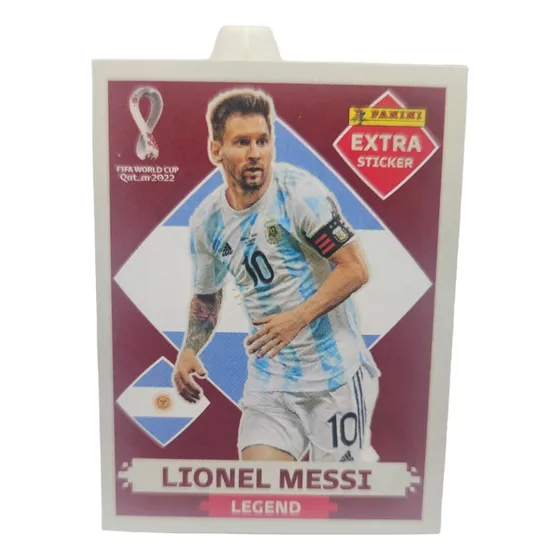 Messi Extra Sticker Qatar 2022 Base Brasilero
