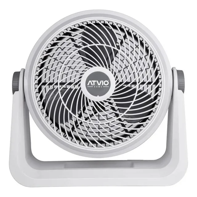 Ventilador De Escritorio Piso O Pared 12 Pulgadas Atvio 87w 30.48 Cm 60 Hz Blanco Blanco Plástico 3