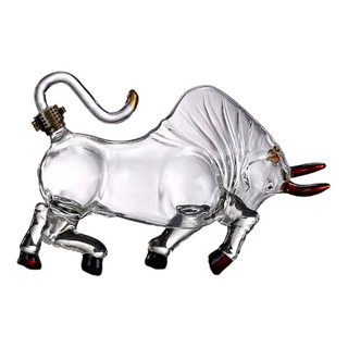 Jarra De Whisky Con Forma De Toro De Vidrio Para 1 Litro Jarra De Whisky Con Forma De Toro De Vidrio Para 1 Litro