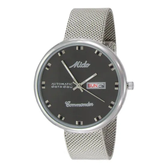 Reloj Acero Inoxidable Contra Agua Commander Con Fechador