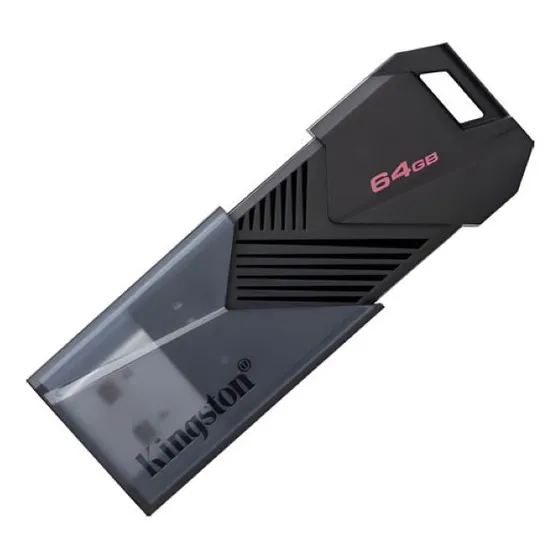 Memoria Flash Usb Kingston De 64 Gb 3.2 Exodia Onix Negra*