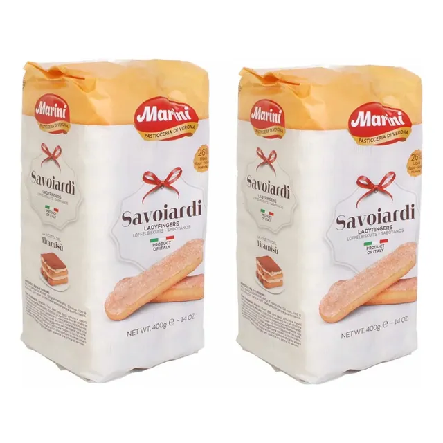 2 Packs 400gr C/u Galletas Savoiardi Tiramisu