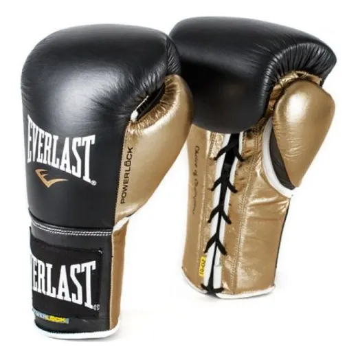 Luvas De Treino Boxe Everlast Powerlock Amarração 18oz