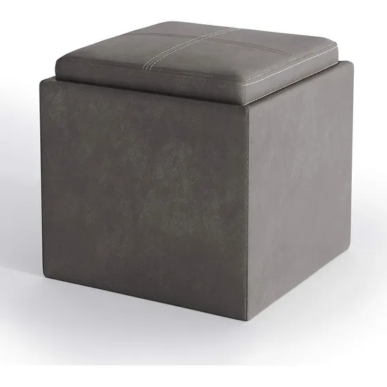 Cubo/otomana D Almacenamient Cuadrado D 17pulgads Simolihome