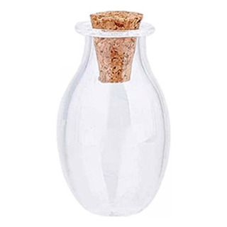 4 De 6 Botellas De Cristal Con Tapones Rústicos 4 Piezas 4 De 6 Botellas De Cristal Con Tapones Rústicos 4 Piezas