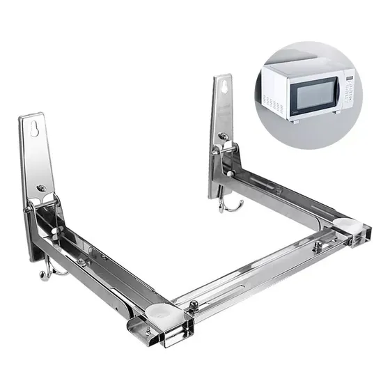 De 2) Soporte For Horno Microondas De Acero Inoxidable, Con