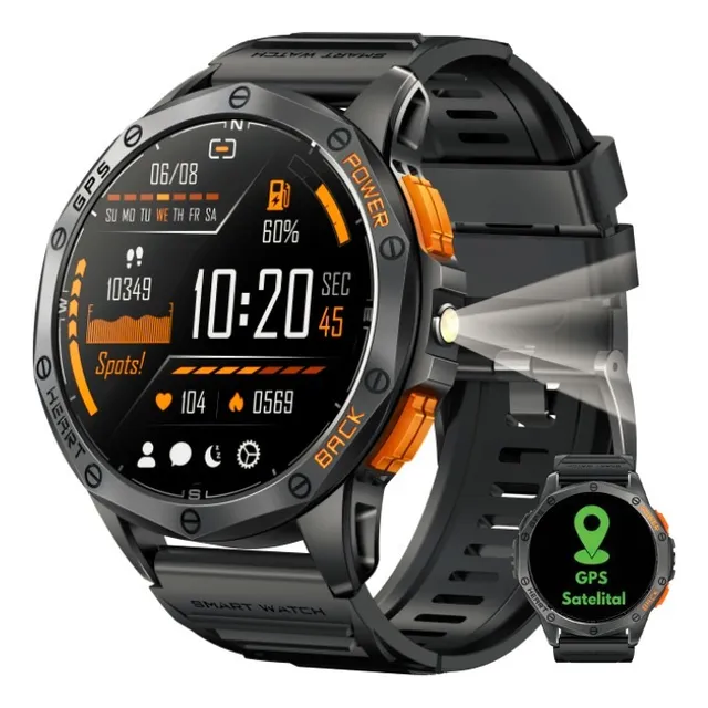Reloj Smartwatch K67 Gps 1.43  Sport Hombre Mujer Resistente