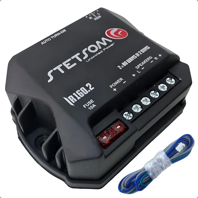 Módulo Amplificador 160wrms Com 2 Canais Para Som Automotivo
