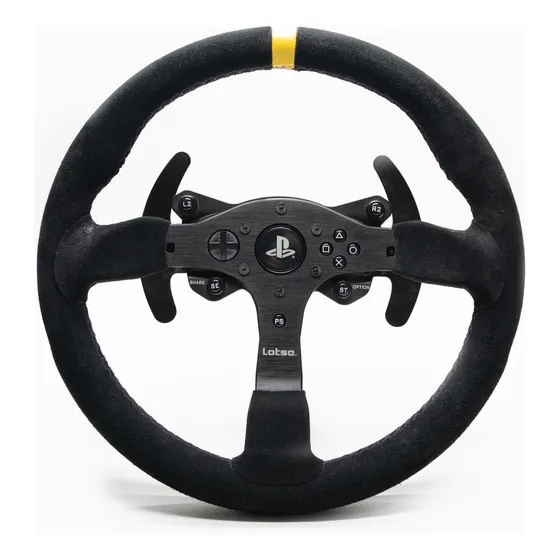 Volante Lotse  Simulador Thrustmaster T330 Couro Amarelo 