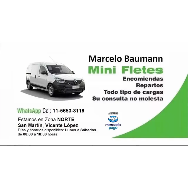 Miniflete,hora $20000 Km $2000 Mercadopago,whas 11-5653-3119