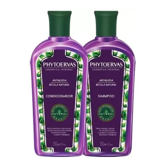 Kit Shampoo+Condicionador Antiqueda Phytoervas 250ml