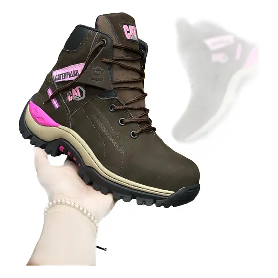 Bota De Seguridad Caterpillar En Cuero Para Dama Dielectrica