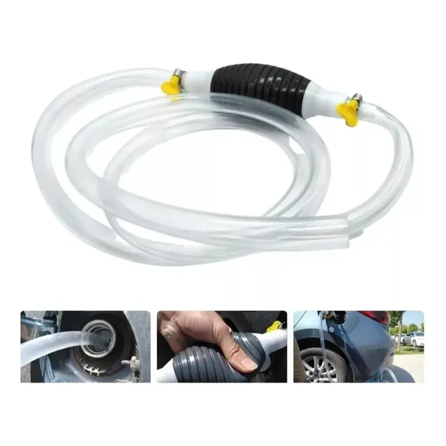 Manguera Bomba Manual Succión Gasolina Diesel 3 Metros Sifon