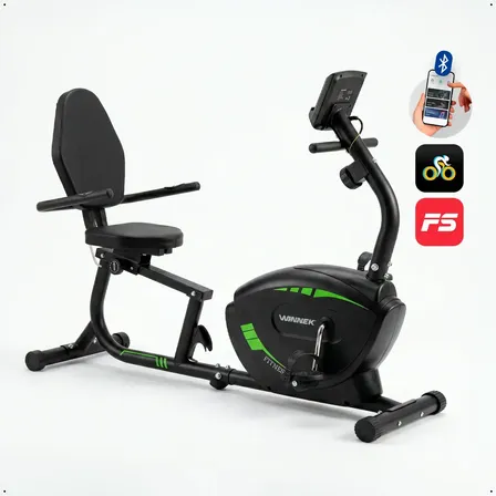 Bicicleta Ergométrica Horizontal WINNEK Magnética com Bluetooth e 8 Níveis de Re