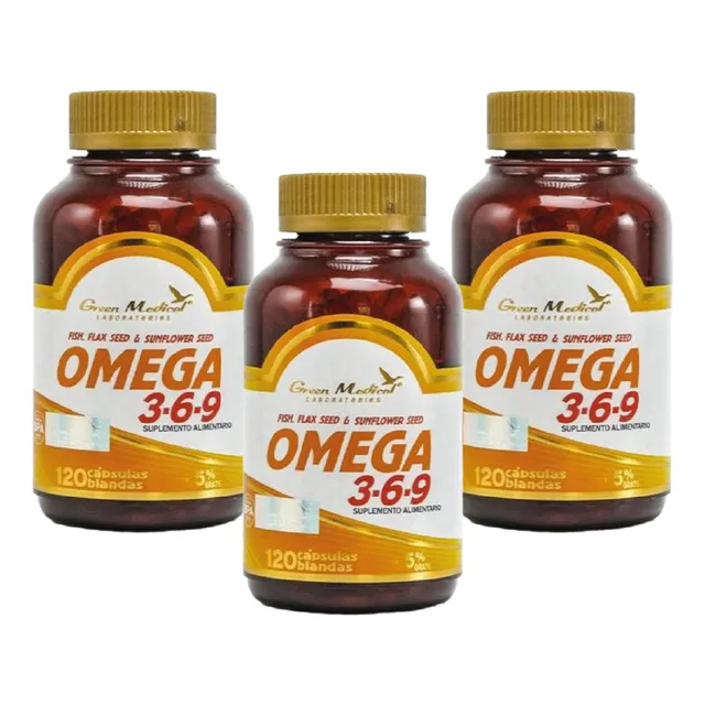 Triple Omega 369 Gm 3 Frascos 1000mg 3x120 Blandas