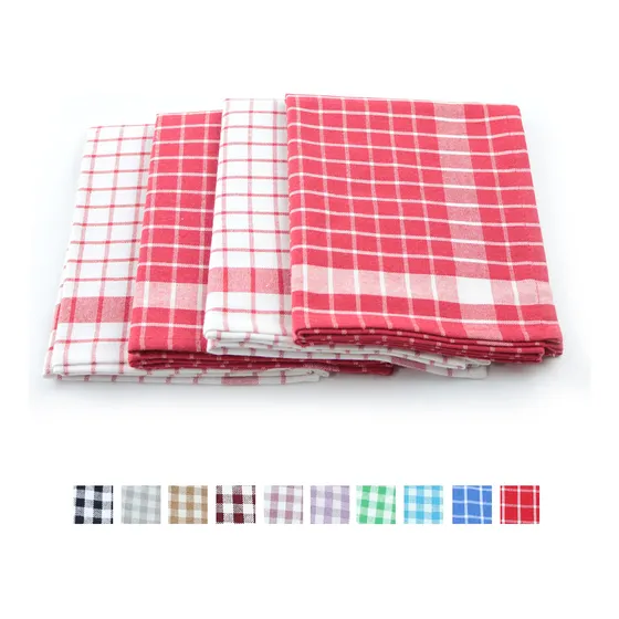 Toalla Cocina 16.9 X 25.2 In Color Rojo Blanco