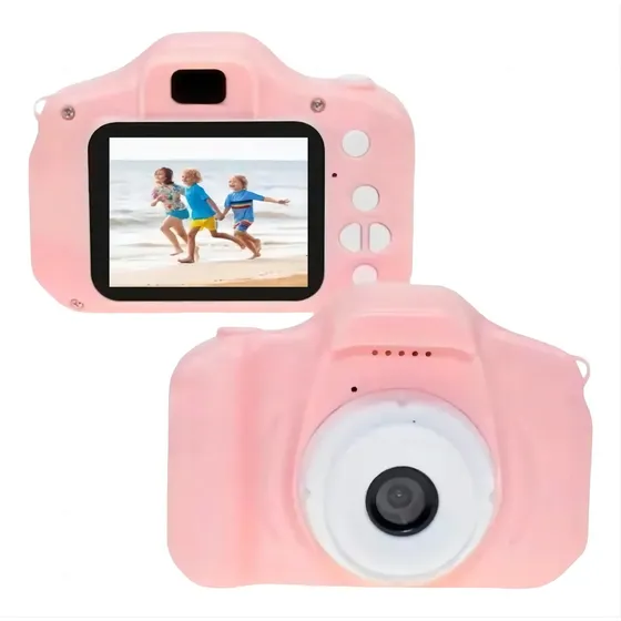 Cámara Digital Niños Hd 1080p Foto Video Juguete Color Rosa