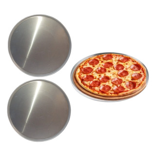 Charolas Pizza 30 Cm Kit 2 Pzas (bandeja) Aluminio Reforzado Charolas Pizza 30 Cm Kit 2 Pzas (bandeja) Aluminio Reforzado