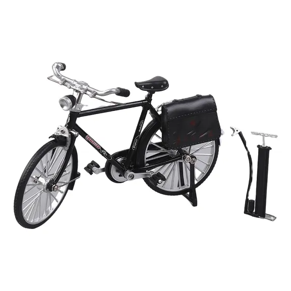 Bicicleta Clasica A Escala 1:10 Con Maletín Y Bomba